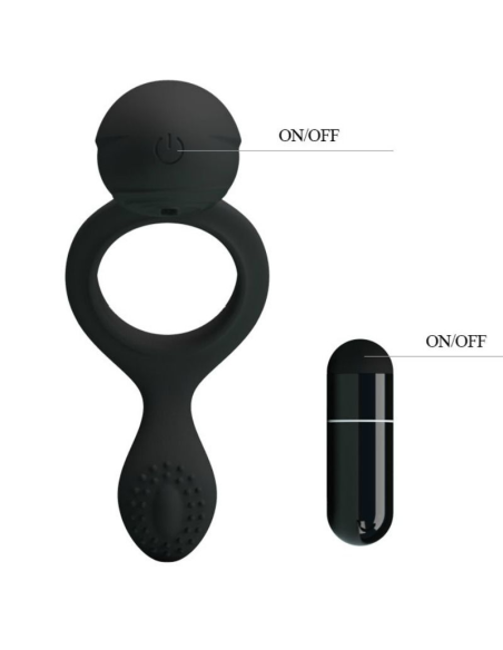 PRETTY LOVE - ETHEL ANILLO VIBRADOR CON ESTIMULADOR