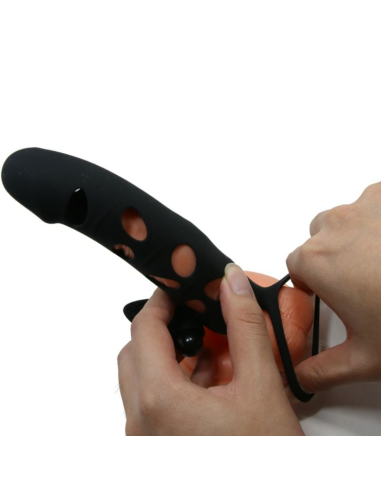 PRETTY LOVE - FUNDA SILICONA CON VIBRACIÓN 15.2 CM