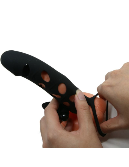 PRETTY LOVE - FUNDA SILICONA CON VIBRACIÓN 15.2 CM