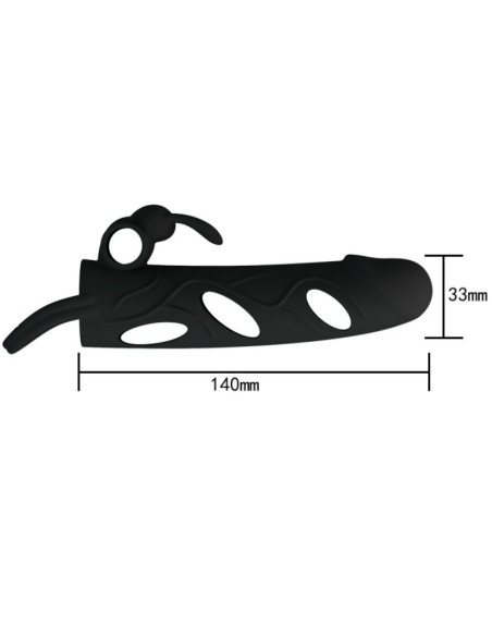 PRETTY LOVE - FUNDA SILICONA CON VIBRACIÓN 14 CM 1.0