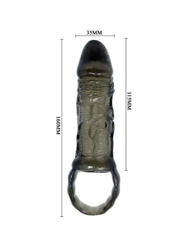 BAILE - FUNDA EXTENSORA PENE CON STRAP PARA TESTÍCULOS 11.5 CM