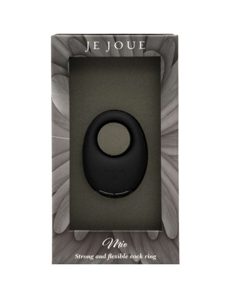 JE JOUE - MIO ANILLO PARA EL PENE VIBRADOR FUERTE Y FLEXIBLE NEGRO