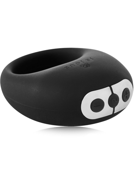 JE JOUE - MIO ANILLO PARA EL PENE VIBRADOR FUERTE Y FLEXIBLE NEGRO