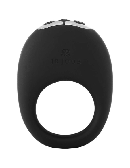 JE JOUE - MIO ANILLO PARA EL PENE VIBRADOR FUERTE Y FLEXIBLE NEGRO