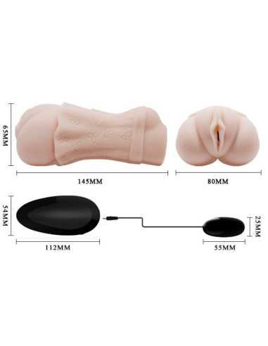 CRAZY BULL - MASTURBADOR WATER SKIN VAGINA CON BALA VIBRADORA 2