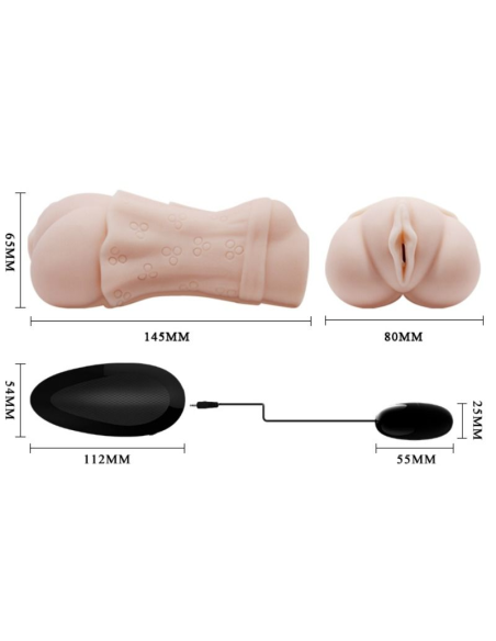 CRAZY BULL - MASTURBADOR WATER SKIN VAGINA CON BALA VIBRADORA 2