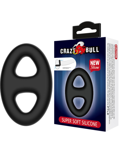 CRAZY BULL - ANILLO DOBLE SILICONA OVALADO