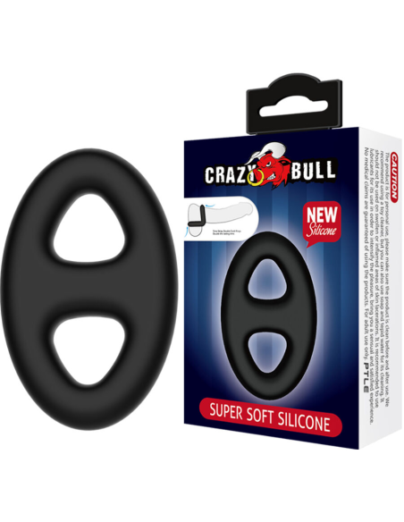 CRAZY BULL - ANILLO DOBLE SILICONA OVALADO