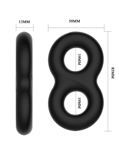 CRAZY BULL - ANILLO DOBLE SILICONA INFINITY