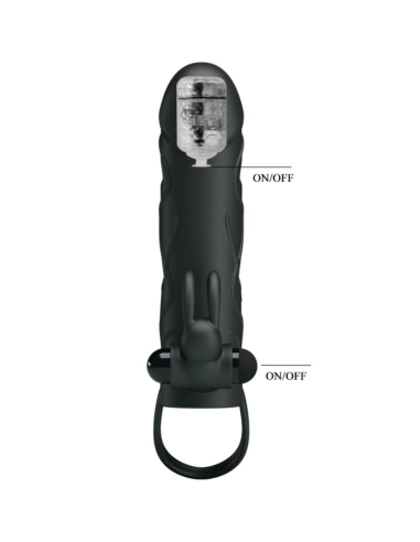 PRETTY LOVE - FUNDA SILICONA CON VIBRACIÓN 14 CM 2.0