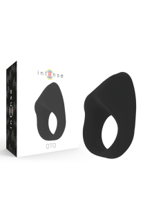 INTENSE - OTO ANILLO VIBRADOR RECARGABLE NEGRO