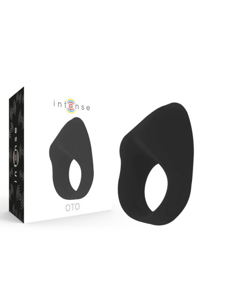 INTENSE - OTO ANILLO VIBRADOR RECARGABLE NEGRO