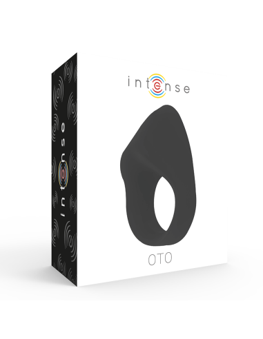 INTENSE - OTO ANILLO VIBRADOR RECARGABLE NEGRO