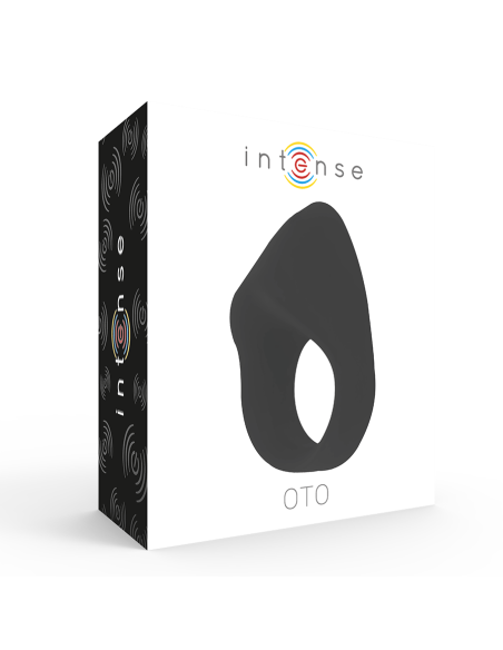 INTENSE - OTO ANILLO VIBRADOR RECARGABLE NEGRO