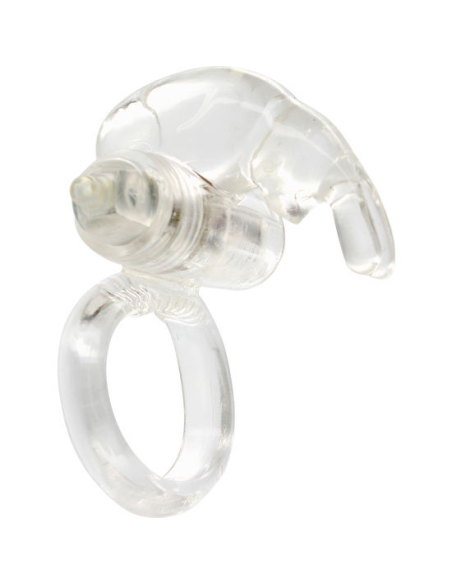SEVEN CREATIONS - ANILLO VIBRADOR DE SILICONA TRANSPARENTE