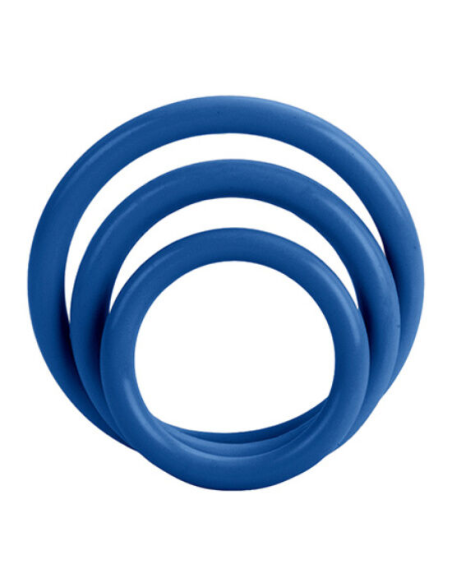 CALEXOTICS - SET TRES ANILLAS AZUL ERECCIÓN