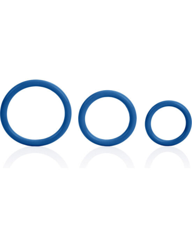 CALEXOTICS - SET TRES ANILLAS AZUL ERECCIÓN