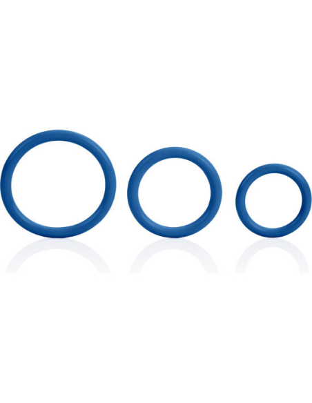 CALEXOTICS - SET TRES ANILLAS AZUL ERECCIÓN