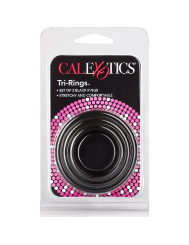 CALEXOTICS - SET TRES ANILLAS NEGRO ERECCIÓN