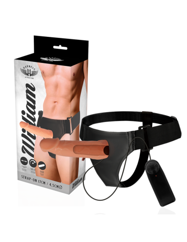 HARNESS ATTRACTION - ARNÉS HUECO WILLIAN CON VIBRADOR 17 CM -O- 4.5 CM
