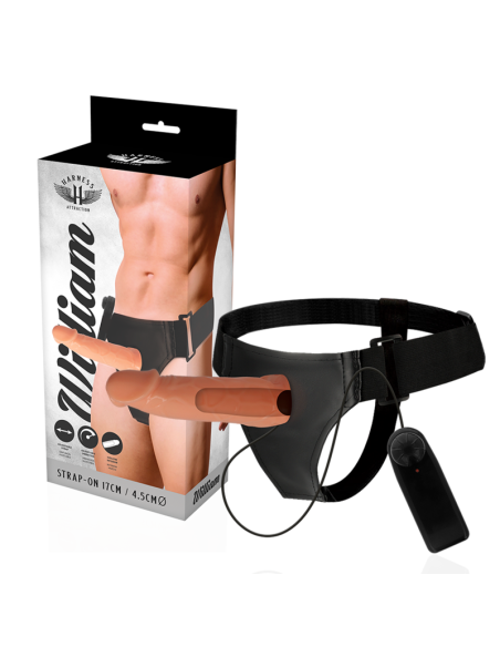HARNESS ATTRACTION - ARNÉS HUECO WILLIAN CON VIBRADOR 17 CM -O- 4.5 CM