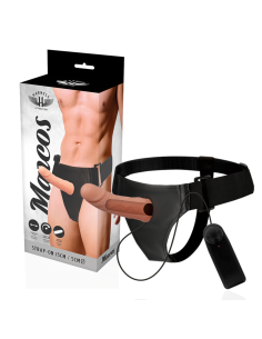 HARNESS ATTRACTION - ARNÉS HUECO MARCOS CON VIBRADOR 15 CM -O- 5 CM