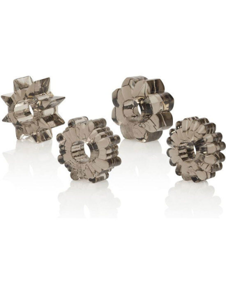 CALEXOTICS - BASIC SET 4 ANILLAS PENE TPR