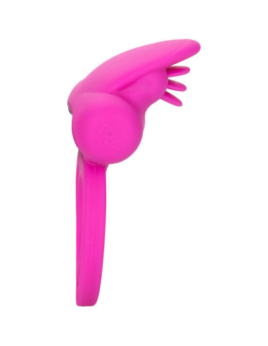 CALEXOTICS - DUAL CLIT FLICKER ENHANCER DOBLE ANILLO VIBRADOR DE SILICONA ROSA