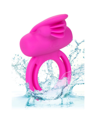 CALEXOTICS - DUAL CLIT FLICKER ENHANCER DOBLE ANILLO VIBRADOR DE SILICONA ROSA