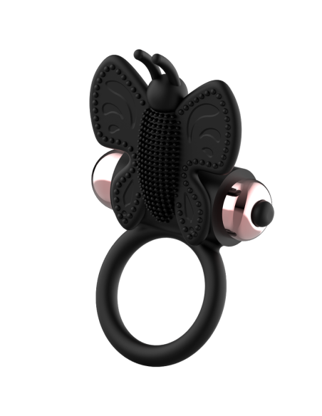 COQUETTE CHIC DESIRE - COCK RING BUTTERFLY ANILLO VIBRADOR NEGRO - GOLD