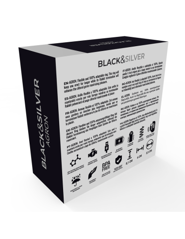 BLACKandSILVER - AGRON REMOTE CONTROL COCKRING WATCHME