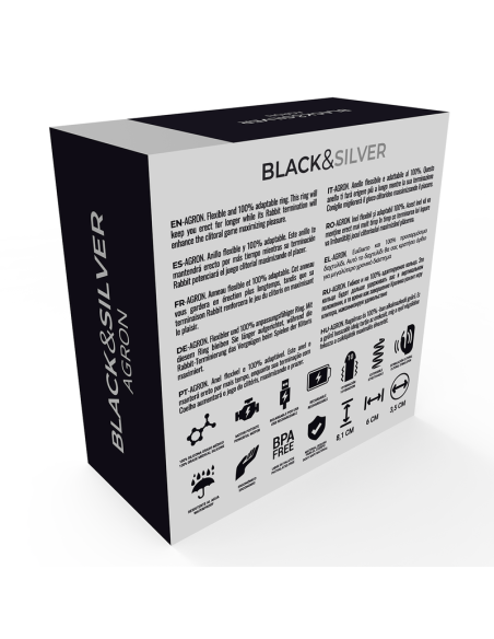 BLACKandSILVER - AGRON REMOTE CONTROL COCKRING WATCHME