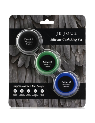 JE JOUE - SILICONE SET ANILLOS PENE DE SILICONA