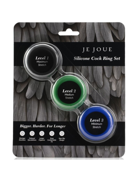 JE JOUE - SILICONE SET ANILLOS PENE DE SILICONA