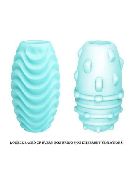 PRETTY LOVE - HUEVO MASTURBADOR DOBLE CARA TURQUESA