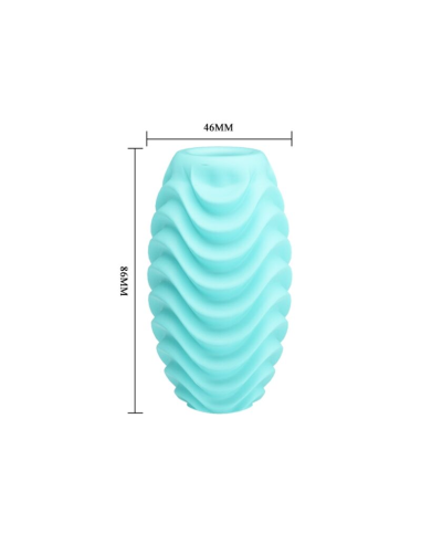 PRETTY LOVE - HUEVO MASTURBADOR DOBLE CARA TURQUESA