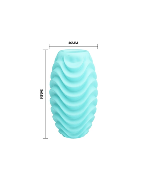 PRETTY LOVE - HUEVO MASTURBADOR DOBLE CARA TURQUESA