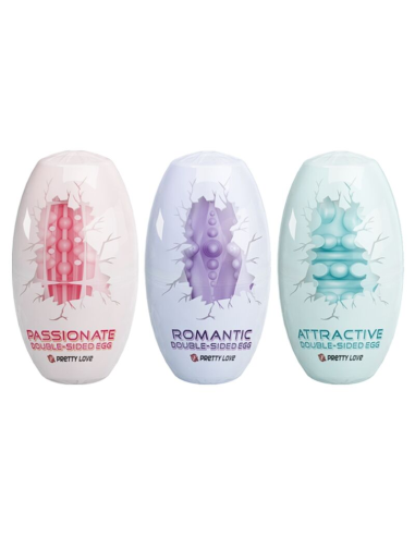 PRETTY LOVE - HUEVO MASTURBADOR DOBLE CARA 15 UDS