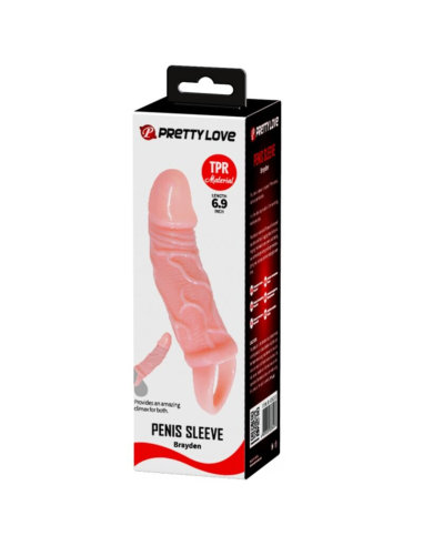 BAILE - FUNDA EXTENSORA PENE CON STRAP PARA TESTÍCULOS 13.5 CM