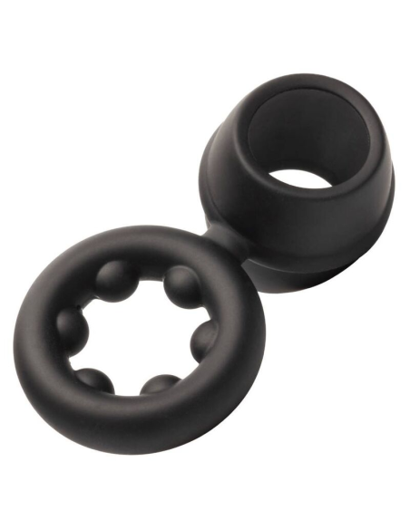 CALEXOTICS - ALPHA DUAL MAGNUM RING NEGRO