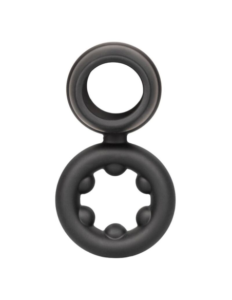 CALEXOTICS - ALPHA DUAL MAGNUM RING NEGRO