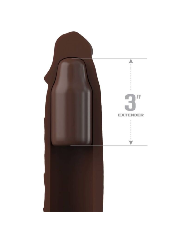 FANTASY X- TENSIONS - PIPEDREAMS EXTENSION W STRAP 17,78 CM BROWN