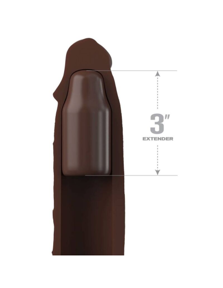 FANTASY X- TENSIONS - PIPEDREAMS EXTENSION W STRAP 17,78 CM BROWN