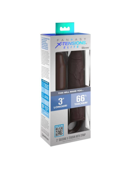 FANTASY X- TENSIONS - PIPEDREAMS EXTENSION W STRAP 17,78 CM BROWN