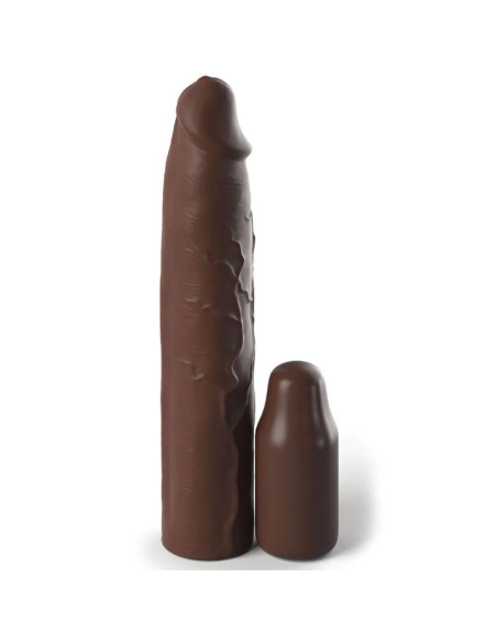 FANTASY X- TENSIONS - PIPEDREAMS SLEEVE 22,86 CM 7,62 CM PLUG BROWN