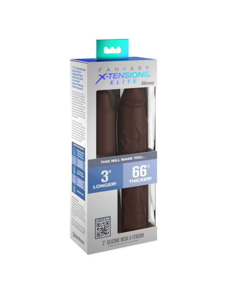 FANTASY X- TENSIONS - PIPEDREAMS SLEEVE 22,86 CM 7,62 CM PLUG BROWN