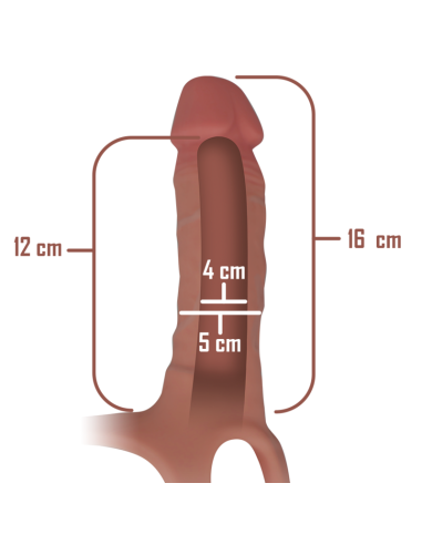 INTENSE - ARNÉS HUECO CON DILDO SILICONA 16 X 3.5 CM