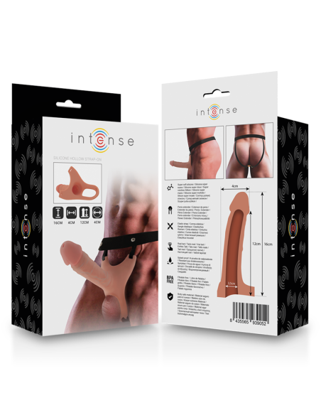 INTENSE - ARNÉS HUECO CON DILDO SILICONA 16 X 3.5 CM