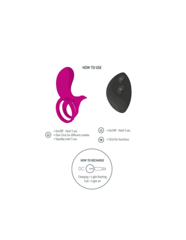 XOCOON - ANILLO VIBRADOR PARA PAREJAS FUCSIA