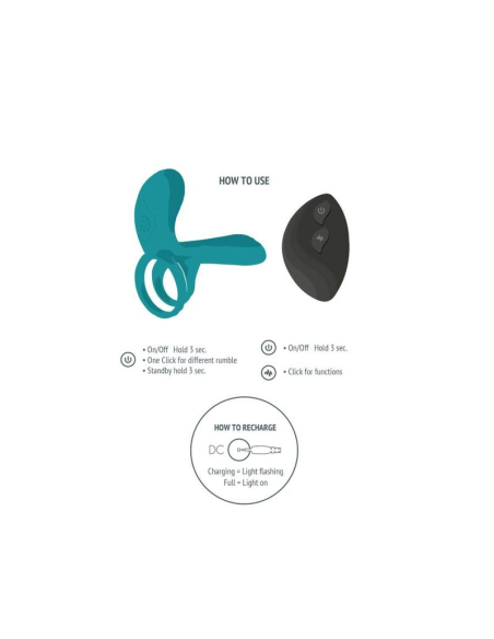 XOCOON - ANILLO VIBRADOR PARA PAREJAS VERDE